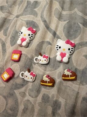 Pink Hello Kitty & Dessert Jibbitz Charm Bundle